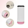 16oz 4 in 1 Music Cups Sublimation Blanks Straight Speaker Tumbler Can Cooler Stainless Steel Vacuum Insulated Bottle With Waterproof Wireless Bluetooth Speaker