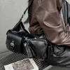 Shoulder Bags Moto Biker Multiple Pockets For Women Luxury Designer andbags And Purses 2023 New In Vintage Large Capacity SoulderH24131