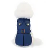 Abbigliamento per cani Trench per animali domestici Stile britannico Vestiti caldi Giacca invernale per cuccioli Tuta Maglione per gatti Costume con cappuccio Tuxedo Chihuahua