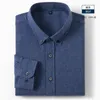 Camicie casual da uomo Camicia a quadri per uomo a maniche lunghe Abito da uomo slim fit in puro cotone di alta qualità, morbido e confortevole