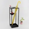 Simple Wind el Umbrella Stand Concise Inn Offices Homes Iron Art Square Umbrella Barrel Lobby Umbrella Storage Rack 20x20x53cm272H