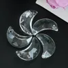 Chandelier Crystal 5PCS 20MM Transparent Moon Beads Sun Catcher Prism Pendant DIY Parts Home Wedding Decor Accessories Crafts