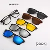 6 In 1 Custom Men Women Optical Magnetic Sunglasses Clip Magnet Clip on Sunglasses Clip on Sun Glasses Frame 240124