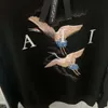 Hoge kwaliteit hoodie heren designer trui heren dames modetrend kranen letterprint Chinese stijl sweatshirt casual losse ronde hals katoenen T-shirt met lange mouwen