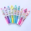 10pcs DIY Creative Business Four Color Refill Beaded Pen Cute Beadable Ballpoint Pens Puzzle Multi Jewelry Ball