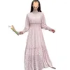 Günlük elbiseler kadın yaz elbisesi v boyun fener kol bohem bayan çiçek şifon fırfırlı büyük salıncak kadın uzun vestidos ydk853