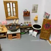 Puppenhaus Mini-Küchenmöbel Spielzeug Komplettset Modelle für Puppenhaus Küchenmöbel Dekoratives Zubehör 240129
