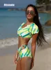 Женские купальники Sport Rashguard Swimsuit 2023 Женский купальник с короткими рукавами Женский и мужской купальник (UPF 50+) J240131