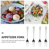 Forks 12pcs Cake Tasting Fork Party Fruit Dessert Stainless Steel For Home Restaurant