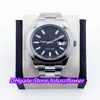 Säljer SBB Factory Top Watches Sapphire II 116300 41mm Smooth Bezel Rostfritt stål Box Papers Black Dial Men's Watch Automa2468