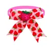 Hundkläder 50/100st Bow Tie Fruit Strawberry Mönster husdjur levererar små bowtie katt bowties grooming accessoarer