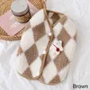 Dog Apparel Fashion Plaid Fleece Pet Puppy Clothes Coat Jack Bear Vest Dogs Clothing Outfits Cute Winter Yorkies Costume