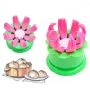 Strumenti di cottura 1pc Fai Da Te Ravioli Pasticceria Torta Al Vapore Farcito Panino Gnocco Maker Stampo Creativo Forma di Fiore Cucina Strumento di Cottura Accessori