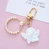 Party Favor 10 stks Baby Douche Gedoopt Hart Engel Sleutelhanger Meisje Jongen Doop Gift Leuke Giveaway Souvenir278W