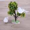 Figurine decorative 1 pezzo Schiuma artificiale da giardino Uccelli bianchi Piume domestiche Decorazione animale Piccioni Artigianato per uccelli Fai da te