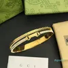 Estilo clássico designer marca banhado a ouro pulseira caixa embalagem amor jóias feminino charme prata pulseiras de aço inoxidável