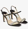 إيطاليا تصميم النساء ميرا ستراس سترايس صندل أحذية المرأة براءة اختراع جلدية أسود عارية الحفلات حفل زفاف عالي الكعب سيدة الراحة المشي أحذية أنيقة EU35-43