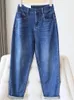 Jeans da donna Oversize 5XL alla caviglia Harem Baggy a vita alta 2024 pantaloni in denim dritto da donna estate moda coreana Vaqueros