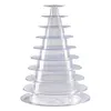 Jewelry Pouches Bags 10 Tier Cupcake Holder Stand Round Macaron Tower Clear Cake Display Rack For Wedding Birthday Party Decor1821