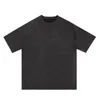 T-shirts pour hommes Lettre originale Broderie O Cou Daim T-shirts d'été pour hommes et femmes à manches courtes Streetwear Casual T-shirts surdimensionnés