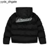 Trapstar London New Shooters Hooded Puffer Jacket - Black / Reflective Embroidered Thermal Hoodie Men Winter Coat Tops Y7JL