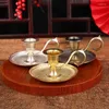 Candle Holders Metal Taper Holder With Handle Single Head Candlelight Stand Retro Candlestick For Dining Home Table Decoration