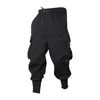 Men's Pants Secure Pockets Men Soft Breathable Cargo With Ankle-banded Design Multi Drawstring Elastic For Casual