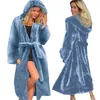 Giacche da donna Top caldo giacca lunga finta cappotto invernale da donna trench soprabito impermeabile in vinile in pile