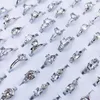 Cluster Ringen 10 stks/partij Groothandel Kristal Veelkleurige Zirconia Engagement Luxe Mode Bruiloft Sieraden Geschenken