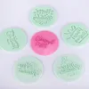 Baking Moulds Merry Christmas Embossed Mold Cake Decoration Tools Cookie Fondant Press Stamp Acrylic Happy Year Party Embosser