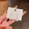 Rücken Ohrringe Koreanische Zirkonia Simulierte Perle Clip Auf Nicht Durchbohrten Barock Ohr Clips Für Frauen Schmuck Großhandel