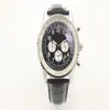 uomo 46mm nuovo stile movimento al quarzo Briel orologio Nvatimer uomo quadrante nero cinturino in pelle orologio maschile293y