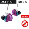 Purple Armature Dual Driver Earphone Detachable Cable In Ear Audio Monitors Noise Isolating HiFi Music Sports Earbuds