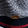 Aiopeson spliced ​​kardigan mężczyzn streetwear swobodny wysokiej jakości bawełniany sweter zimowy marka mody na 240123