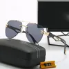 designer luxury sunglasses men pilot driving sun glasses ramp shader lenses square rimless eyegltest Anti-UV 2024 hot