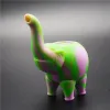 4,9 polegadas Tubo de elefante de silicone mini borbulhador Tubulações de água múltiplas plataformas de petróleo de silicone colorido bong Food Grade Silicon Hookah Bongs LL