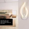 Wall Lamps LED Light Modern Lamp Acrylic Sconce 10W AC90-260V Flame Shape Indoor Bathroom Bedroom Living Room Hallway Art334e