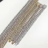Fornitura all'ingrosso Nuovo design Hip Hop Nuova catena a maglia cubana con diamanti all'ingrosso per gioielleria raffinata da donna e uomo
