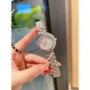 Projektantka marka Womenwatch Ice Out Quartz r o lexs na rękę modę 30 mm na rękę Sapphire Mirror Relojes Prezent dla kobiet dziewczyny walentynki FSQ3