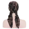 Ethnic Clothing 2024 Fashion Muslim Hijab Caps For Women Leopard Print Arab Wrap Head Scarf Underscarf Turbante Mujer