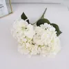 Decorative Flowers Large Artificial Hydrangea Macrophylla Really Touch Big Head DIY Bridal Bouquet Home Garden Wedding Party Decoration