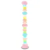 Floor Lamps Nordic Macaron Girls Bedroom Desk Glass Living Decoration Maison Rooms Sofa Side Lamp Candy String Rainbow Light YQ240130