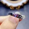 Clusterringen ovaal geslepen 4x6mm Alexandrite ring massief 925 sterling zilver voor dames uniek