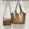 Sacs à bandouliers fourre-tout Sacs sous les bras composites pour femmes concepteur de luxe et sacs à main 2023 Nouveau en vintage PU Wax Skin Lock Buon Soulderh24131