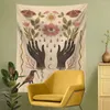 Wandteppiche Augen Hand Wandteppich Wand Hanging Botanical Blumen Hippie Hexerei Room Dekor Schmetterling Vogel Teppich