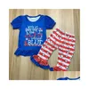 Kleidungssets Boutique Cute On JY 4. Unabhängigkeitstag Stil Junge und Gril Badeanzug Drop Lieferung Baby Kinder Mutterschaft Dhgxs