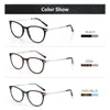 ZENOTTIC Retro Cat Eye Recept Glasse Optische Bijziendheid Brillen Vrouwelijke Pochromic Anti Blauw Licht Bril Frame 240118