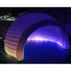 groothandel Grote outdoor opblaasbare iglo evenementenhuis gebruik oxford doek opblaasbare koepeltent met LED-wissellicht voor feestevenementen