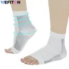 Support de cheville, 1 paire de chaussettes de neuropathie, manchon de compression pour gonflement, fasciite plantaire, entorse