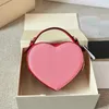 Designer Heart-shaped Ladies Fashion Crossbody Bags Premium Leather Cherry Shoulder Bag Real Leather Classic Luxury Clutch Bags 240115